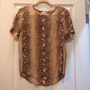 Snakeskin blouse