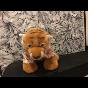 Build a bear tiger stuff animal with clothes