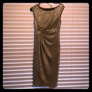Dress Barn Metallic Gold dress 🖤