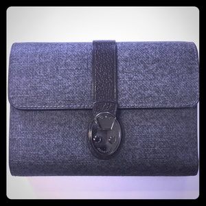 Grey Tumi French wallet