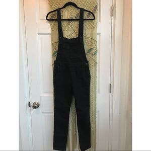 Cute free people black overalls