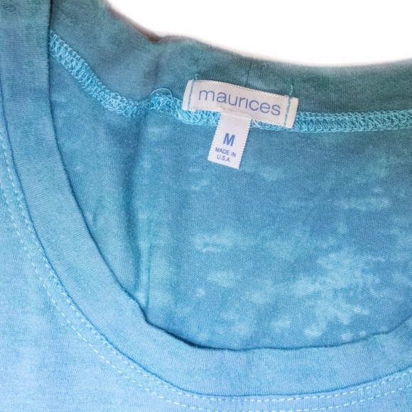 Maurices Blue Top w/ Gray Cute Pattern - Picture 2 of 4