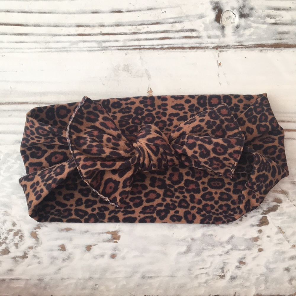 Baby Bling Cheetah Bow