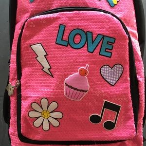 Limited Too Sequins Backpack with Cute Accents.