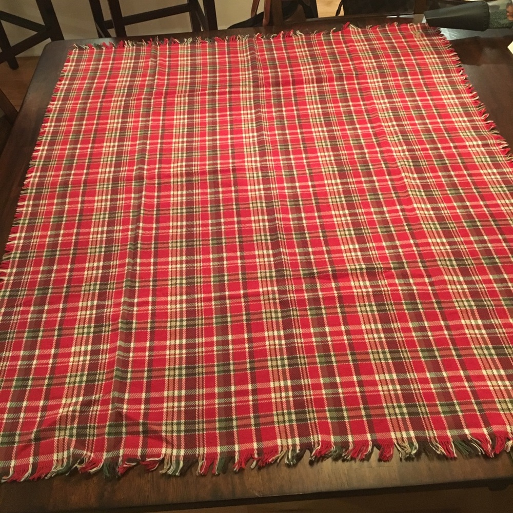 Beautiful Red Plaid Polo Scarf.