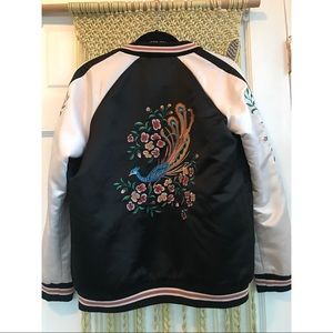 Embroidered bomber jacket