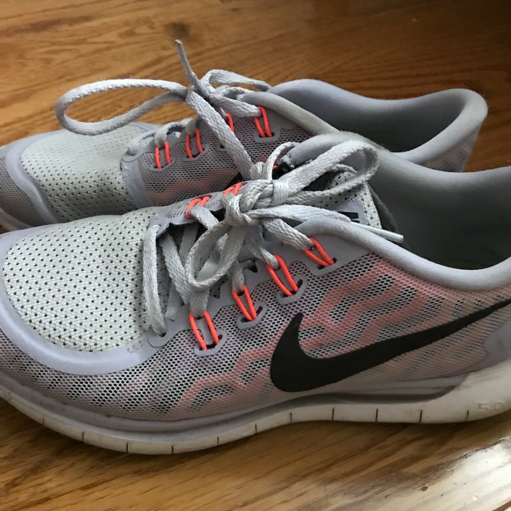 Lavender and Neon Pink Nike Sneakers!