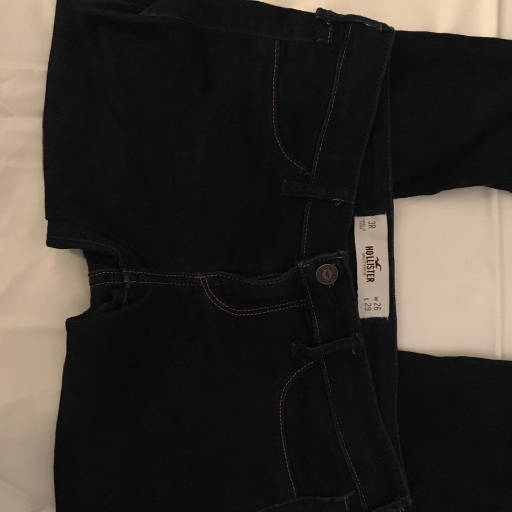 Low rise Dark blue Hollister jeans
