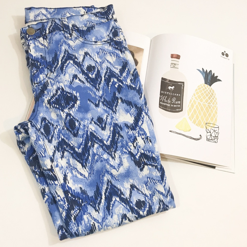 Francesca’s Collections Skinny Watercolor Pant