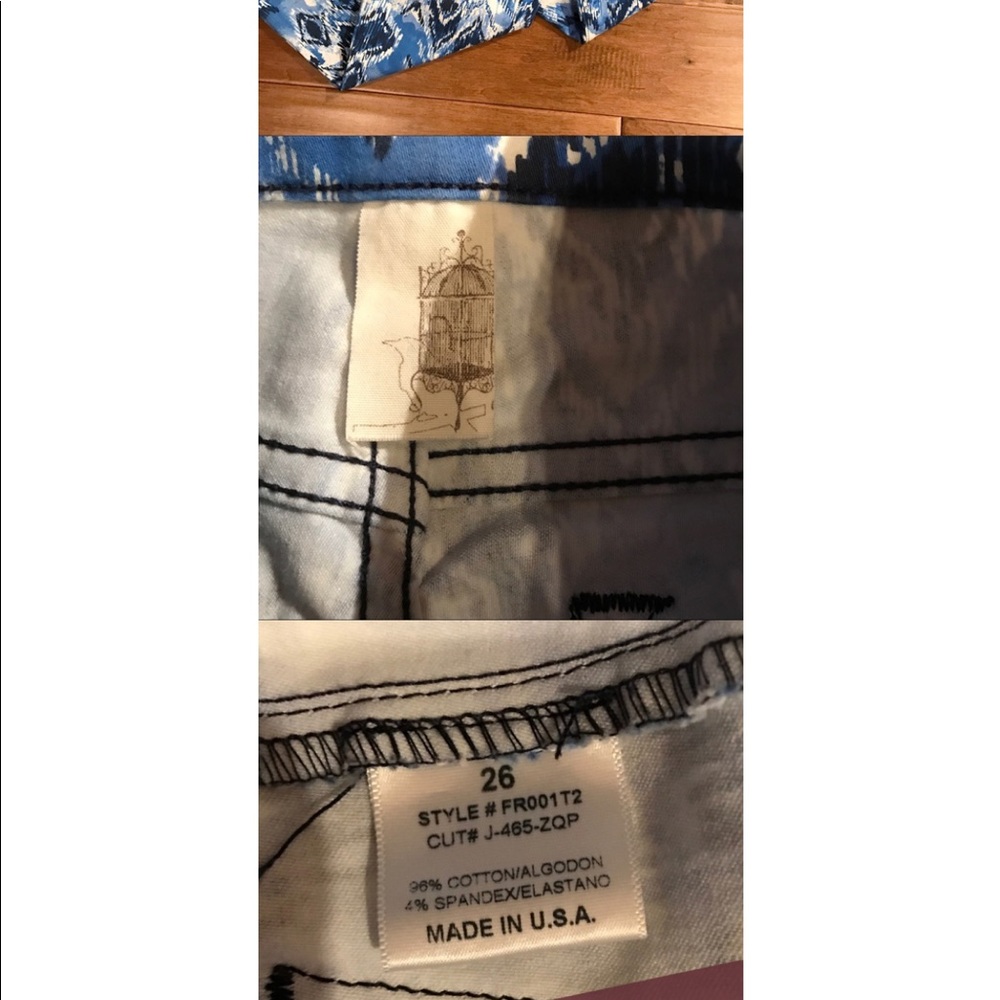 Francesca’s Collections Skinny Watercolor Pant - Picture 6 of 8