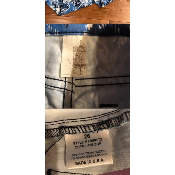 Francesca’s Collections Skinny Watercolor Pant - Picture 6 of 8