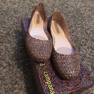 Melissa + Campana Glitter Flats