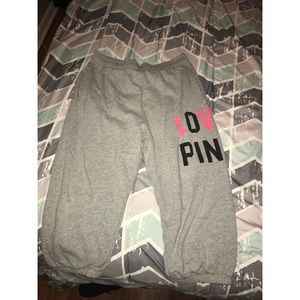 VS Pink Sweatpant Capri