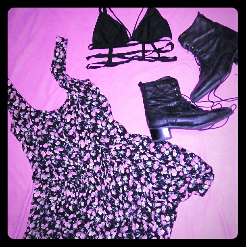 Floral swing dress