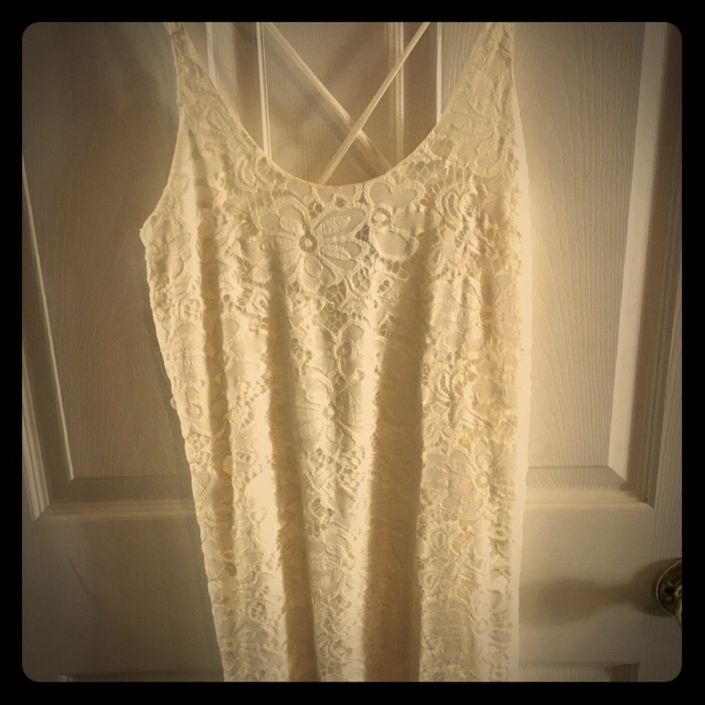 White lace dress