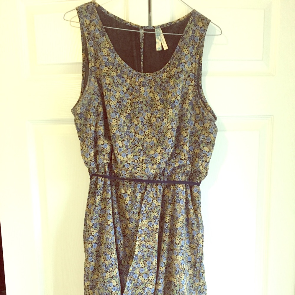 Anthropologie Fall Floral Bubble Dress L