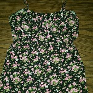 Floral Ruffled Mini Dress