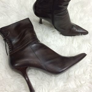 Nine West Brown Ankle Boots Size 9