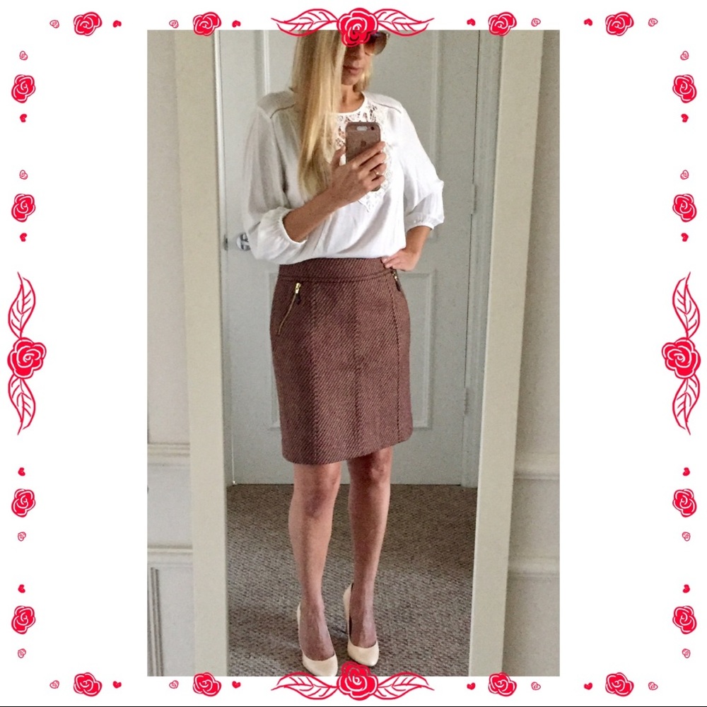 🌹CUTE🌹EUC Ann Taylor Wool Blend Skirt