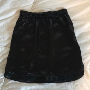 Black Silk UO Skirt