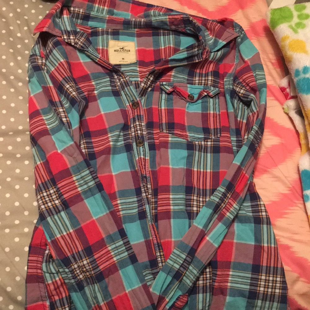 Hollister plaid shirt