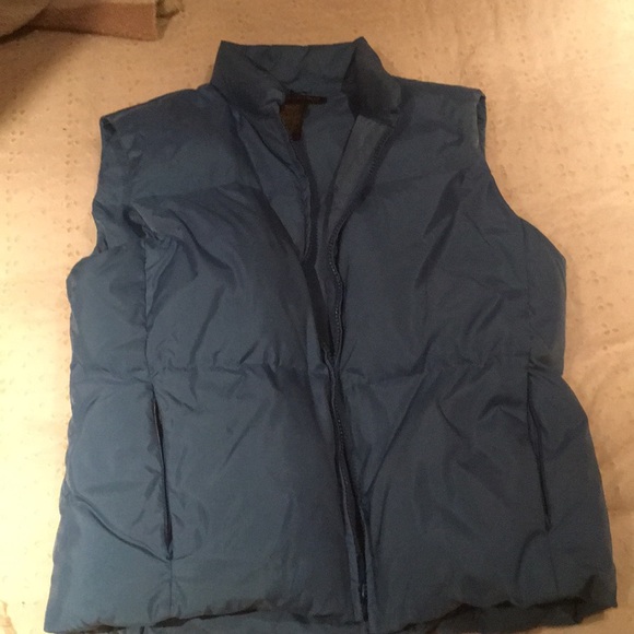 Down blue bubble vest - Picture 1 of 3