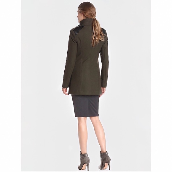 Vince Camuto Military Wool Coat Sz L - Picture 7 of 8