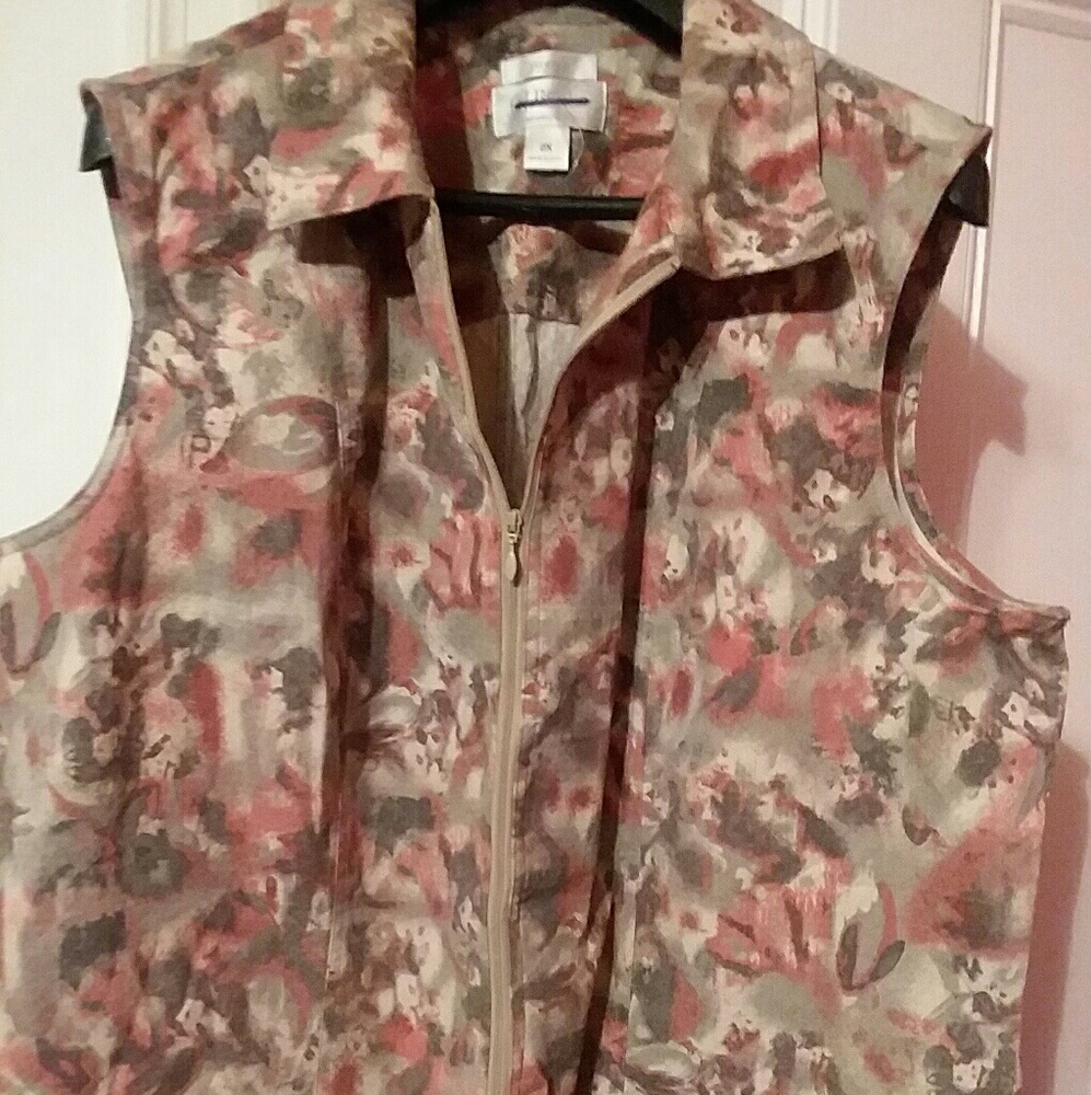 Preowned Floral Vest