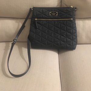 Black kate spade quilted crossbody