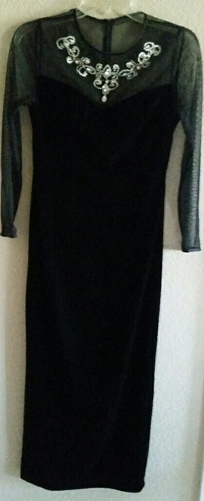 Black Velvet Gown