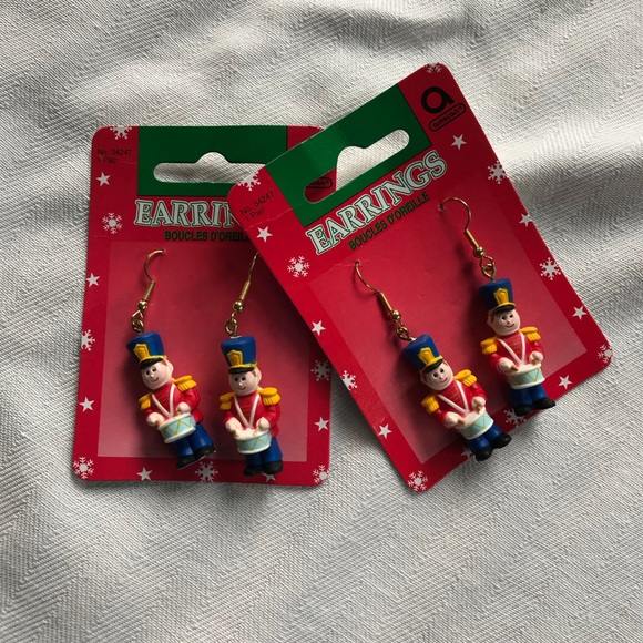 Lot of 2 90s NWT Christmas earrings - Picture 2 of 4