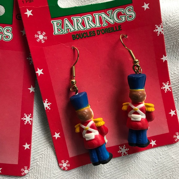 Lot of 2 90s NWT Christmas earrings - Picture 3 of 4