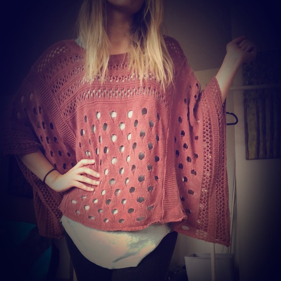 Open knit square top - Picture 4 of 7