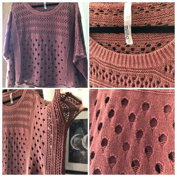 Open knit square top - Picture 6 of 7