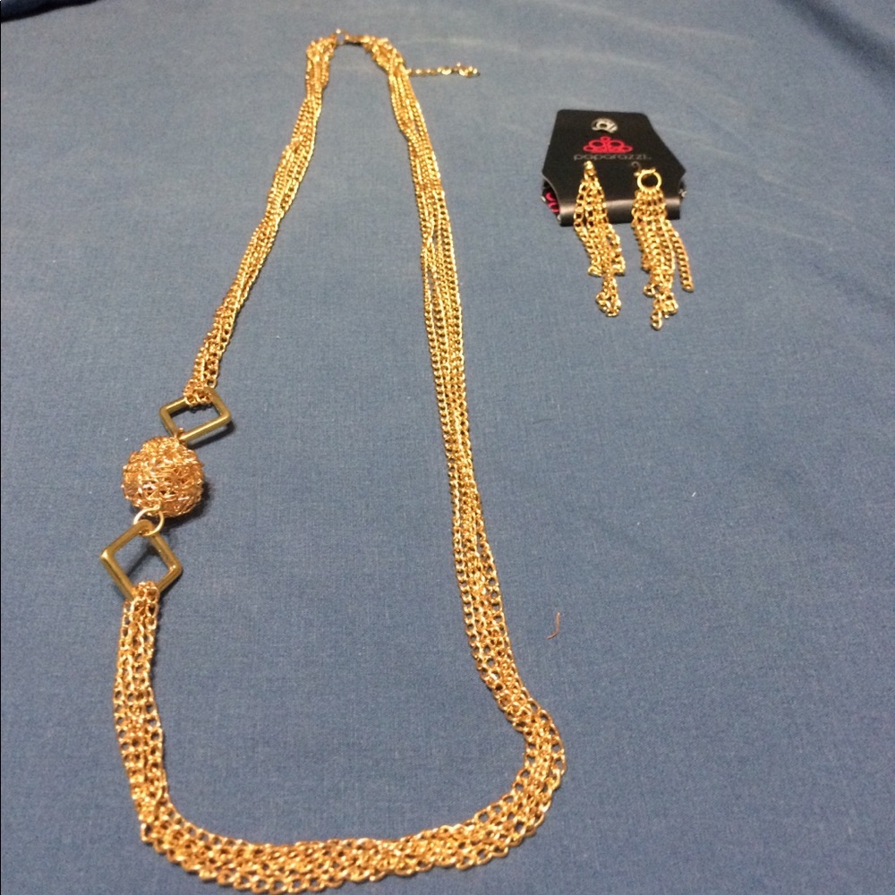 Faux Gold Disco Costume Set