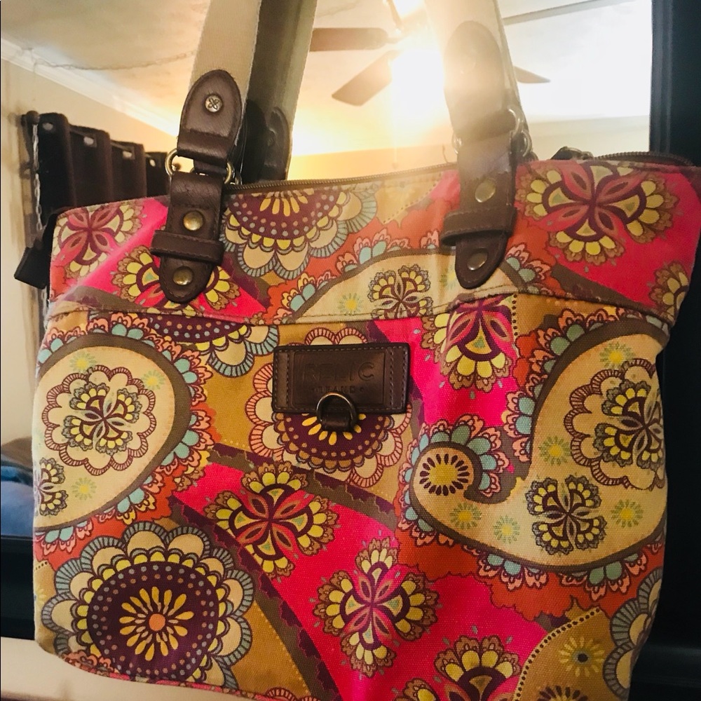 Relic Canvas Printed Shoulder Bag