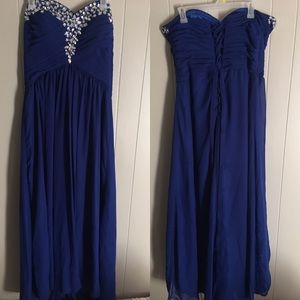 2015 Royal Blue Prom Dress💎