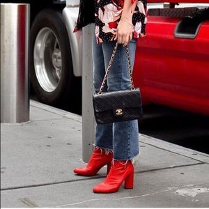 Shoes - Red faux leather boots Shoes - Red faux leather boots