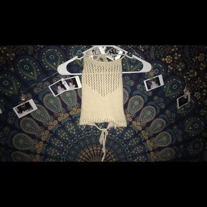 Kendall and Kylie crop crochet top.