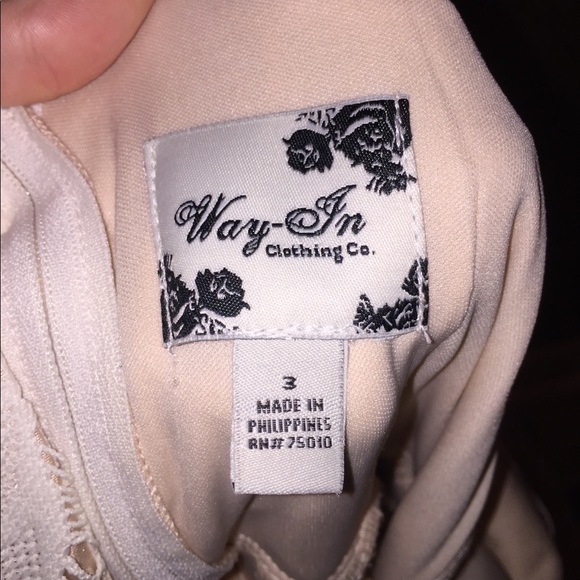 Cute Flirty White Laced Dress - Picture 6 of 10