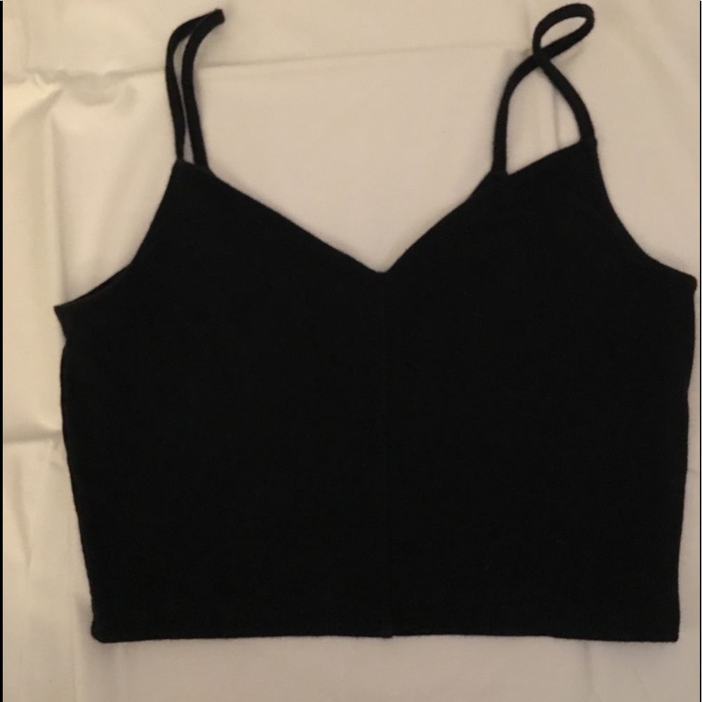 Black crop top
