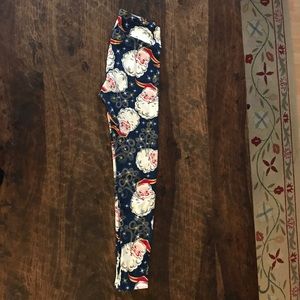 Lula Roe OS Christmas Santa leggings