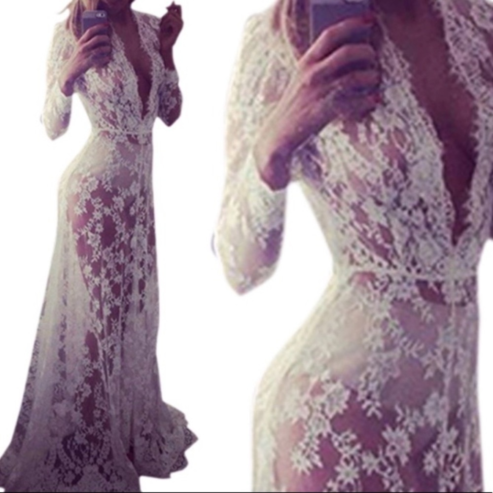 Lace see through dress - Picture 2 of 7