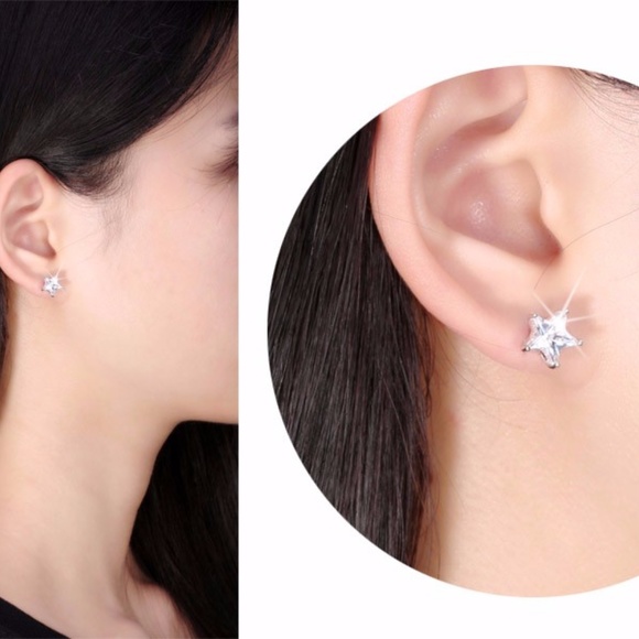 ❤️❤️Swarovski Elements Gem Star Stud Earrings❤️❤️ - Picture 3 of 7