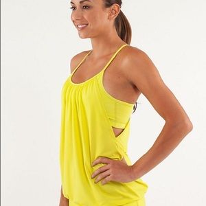 Lululemon 💛 racer back yoga tank w/ built in bra