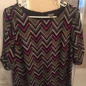 Geometric printed dress