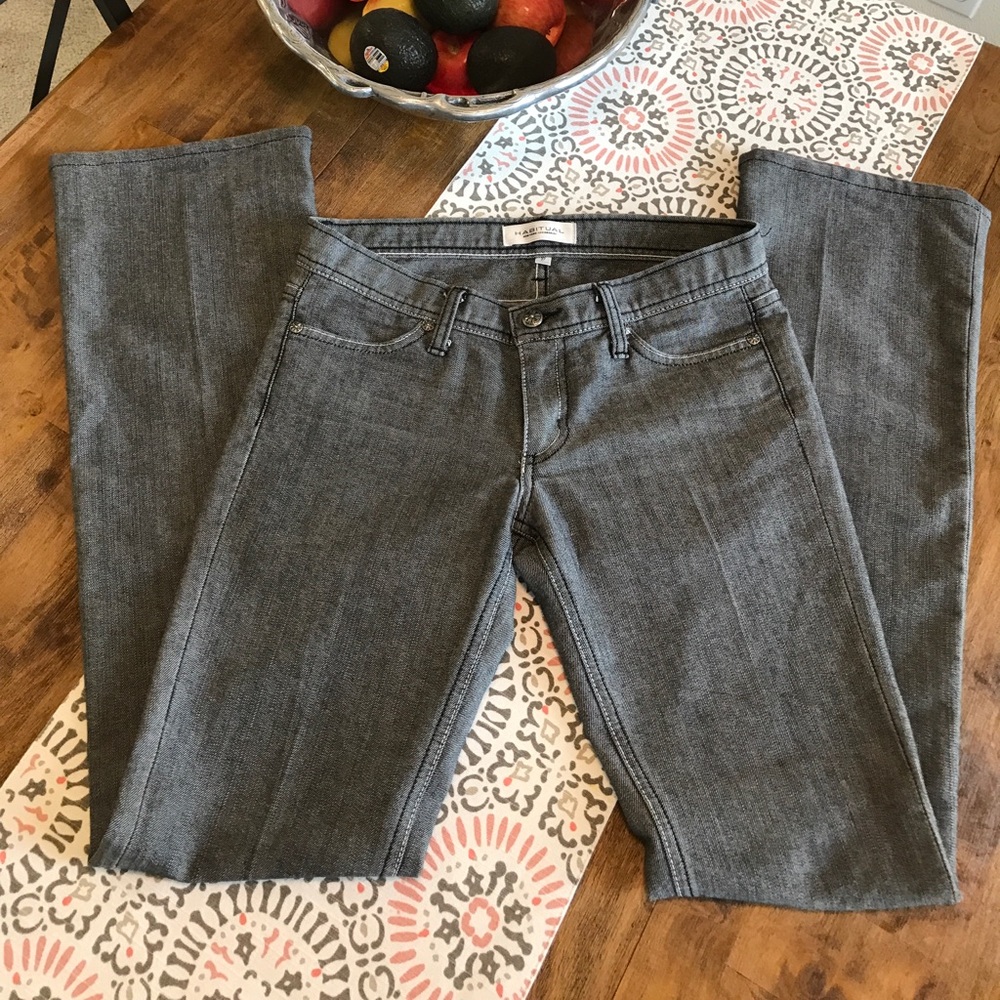 Habitual Size 27 Gray Denim Jeans 31 inch inseam