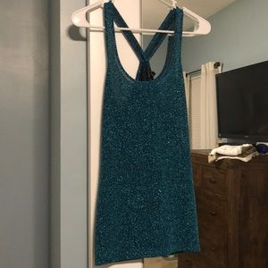 Blue sparkly tank