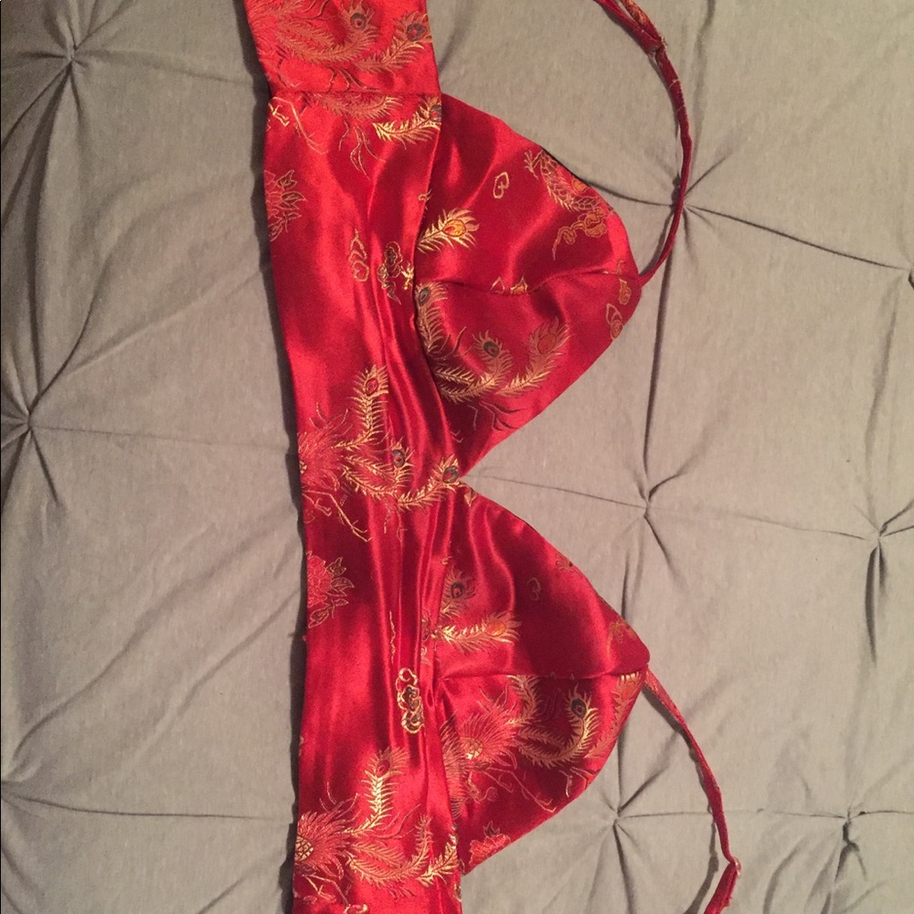 O'Mighty silk Bralet red