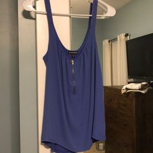 Purple zip front tank